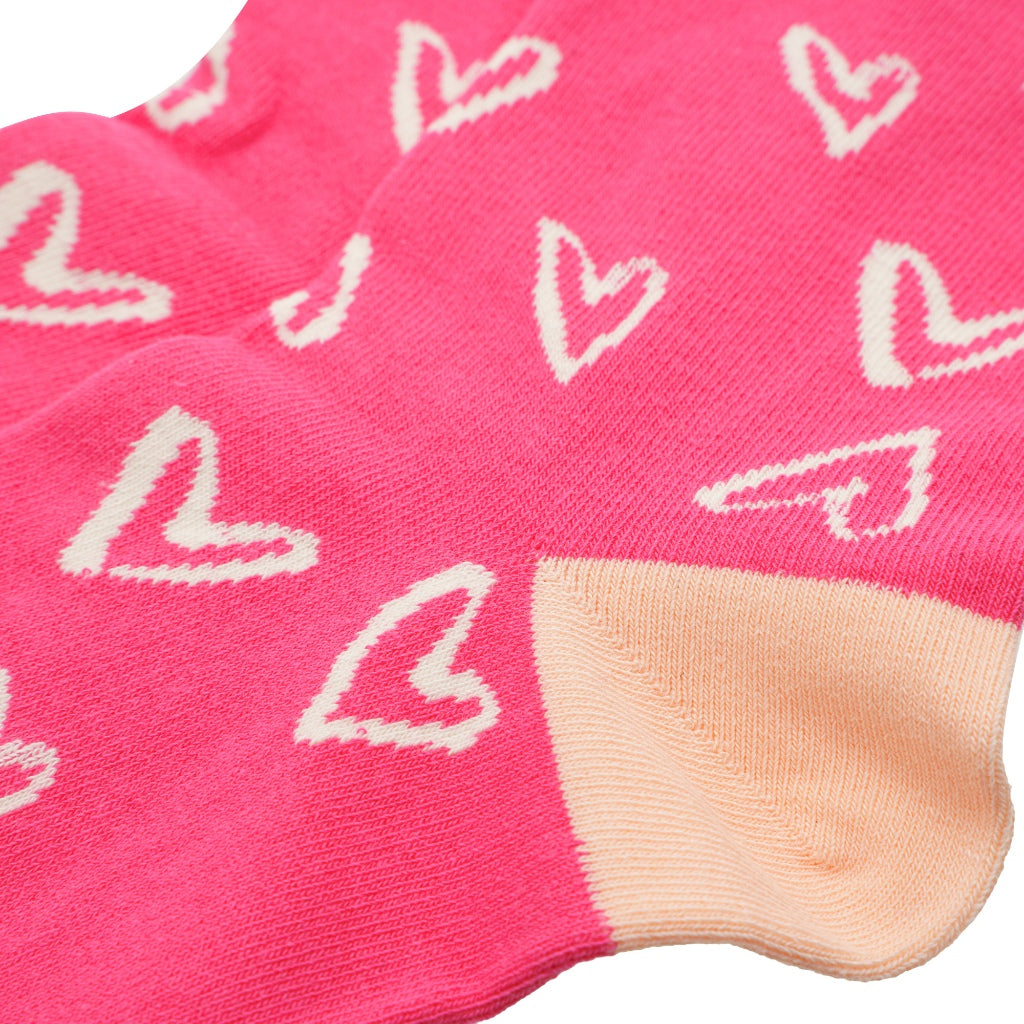 Sketch Hearts Unisex Socks