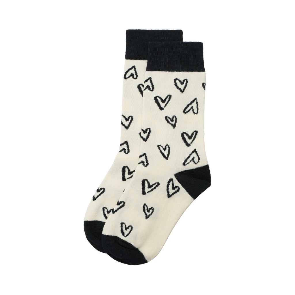 Sketch Hearts Unisex Socks