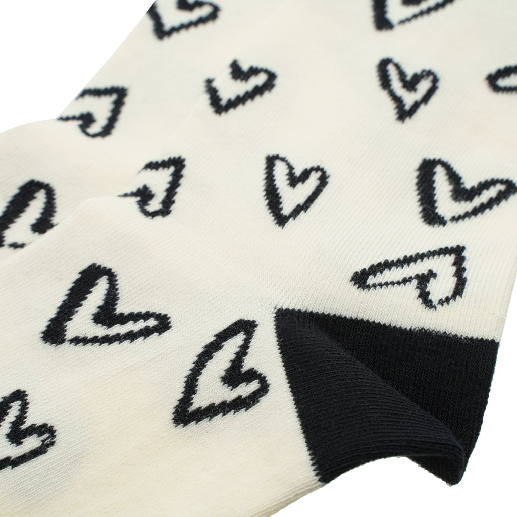 Sketch Hearts Unisex Socks