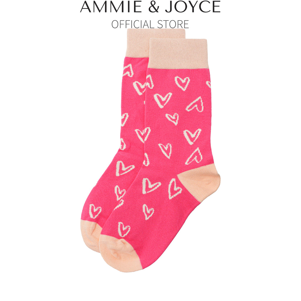 Sketch Hearts Unisex Socks