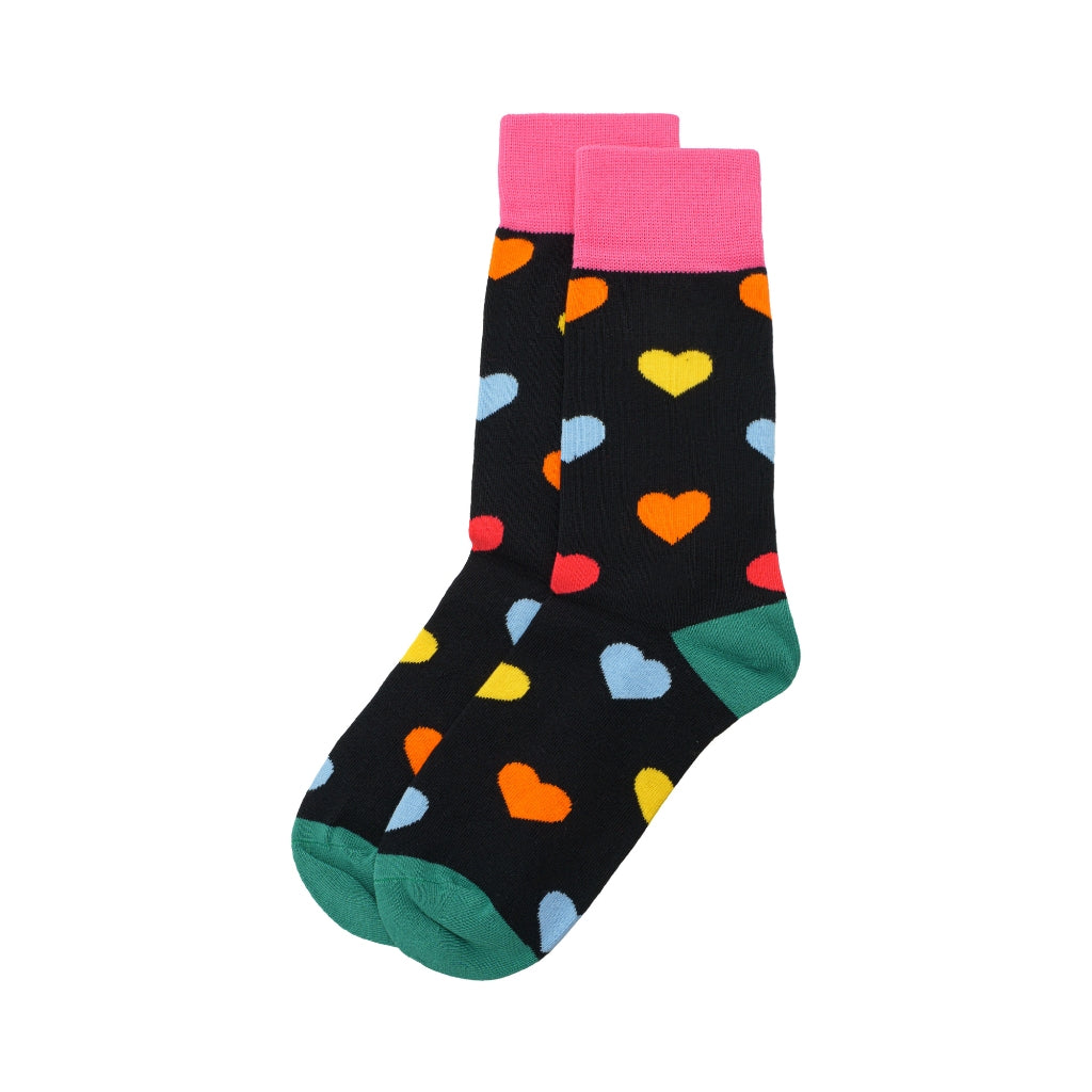 Rainbow Hearts Unisex Socks