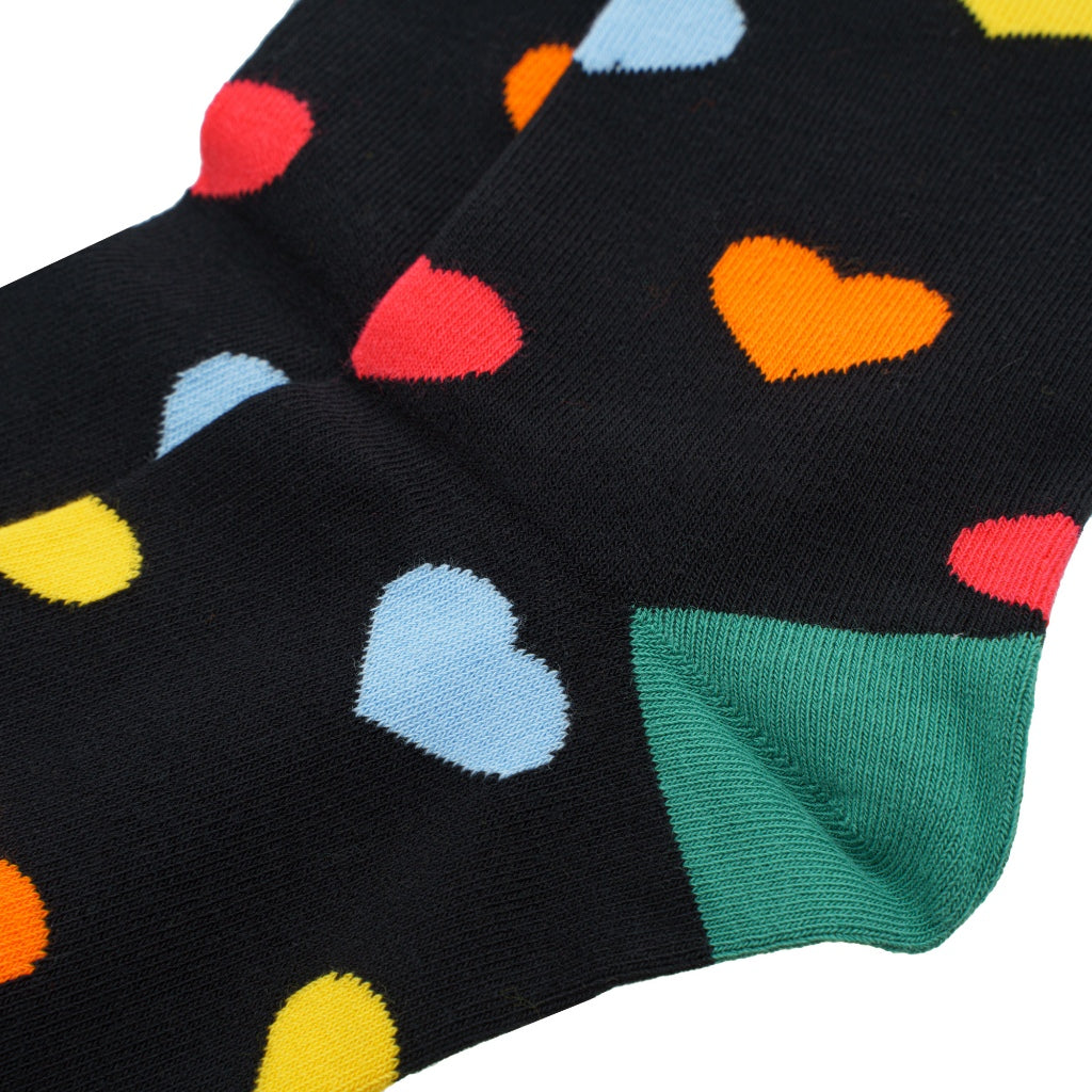 Rainbow Hearts Unisex Socks