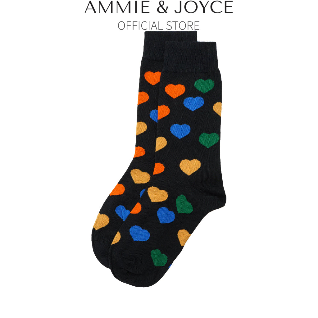Rainbow Hearts Unisex Socks