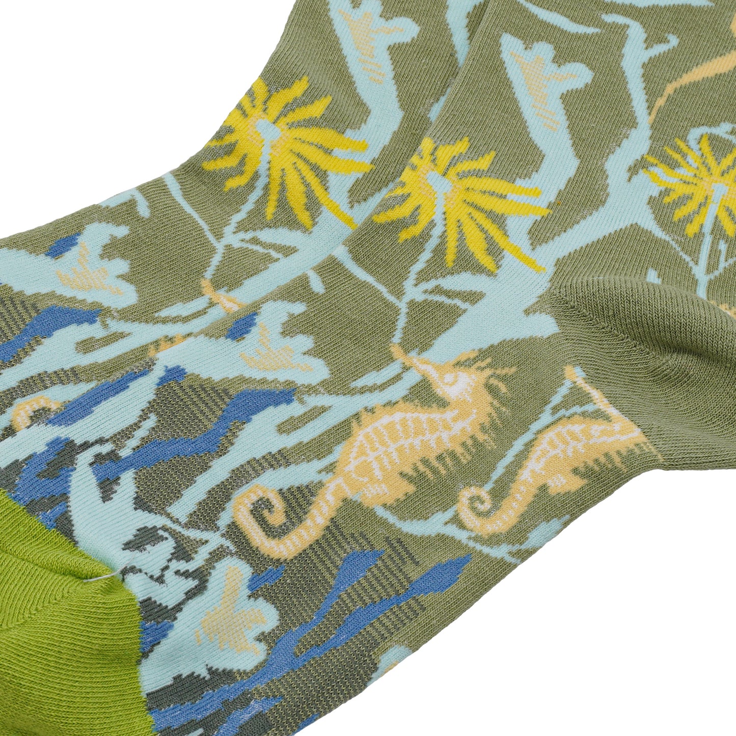 Under The Sea Green Unisex Socks