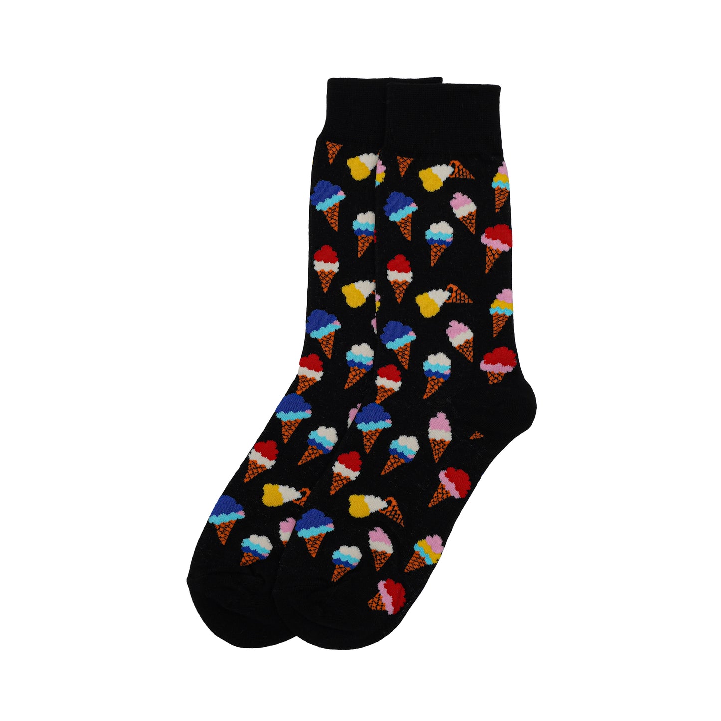 Ice Cream Black Unisex Socks