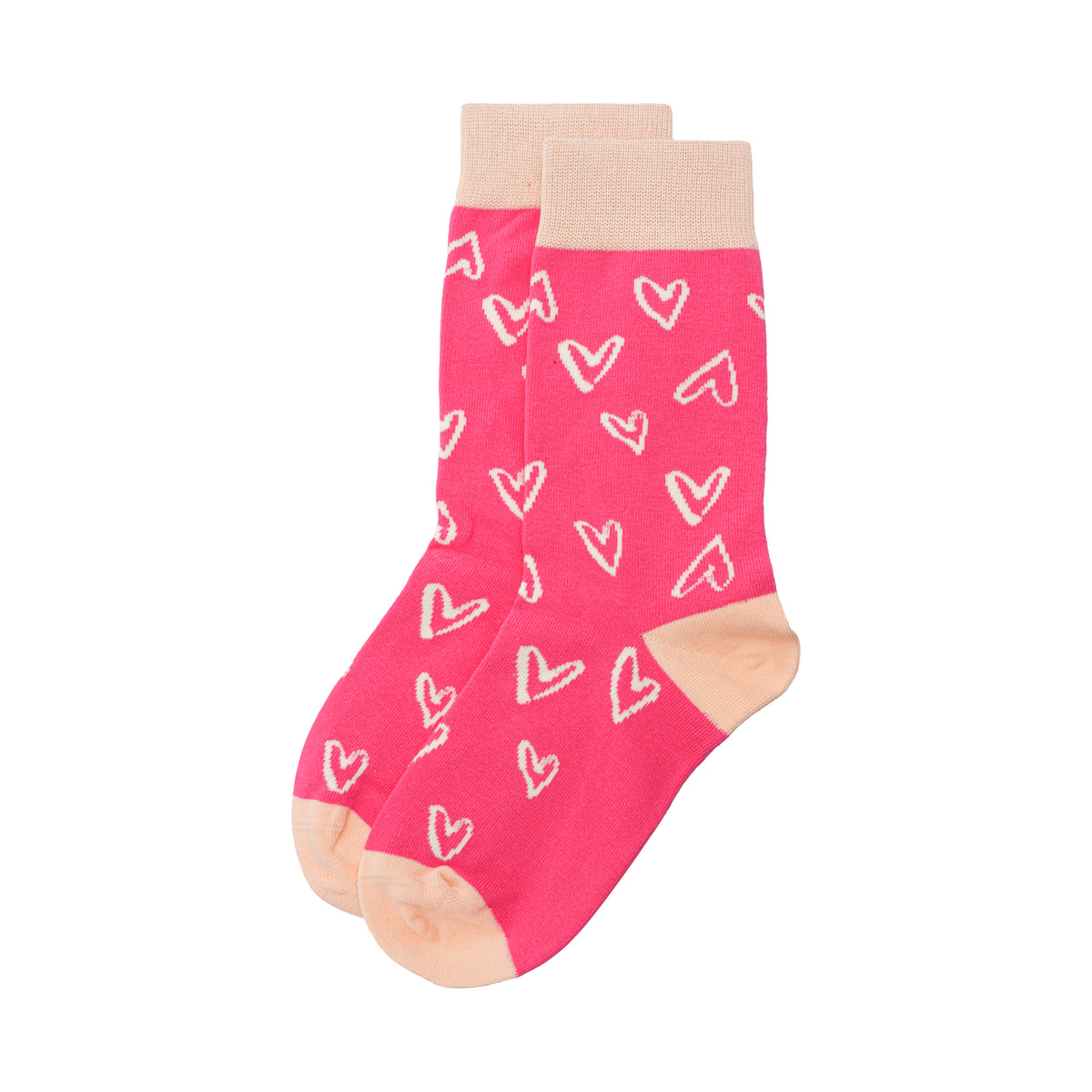 Sketch Hearts Unisex Socks