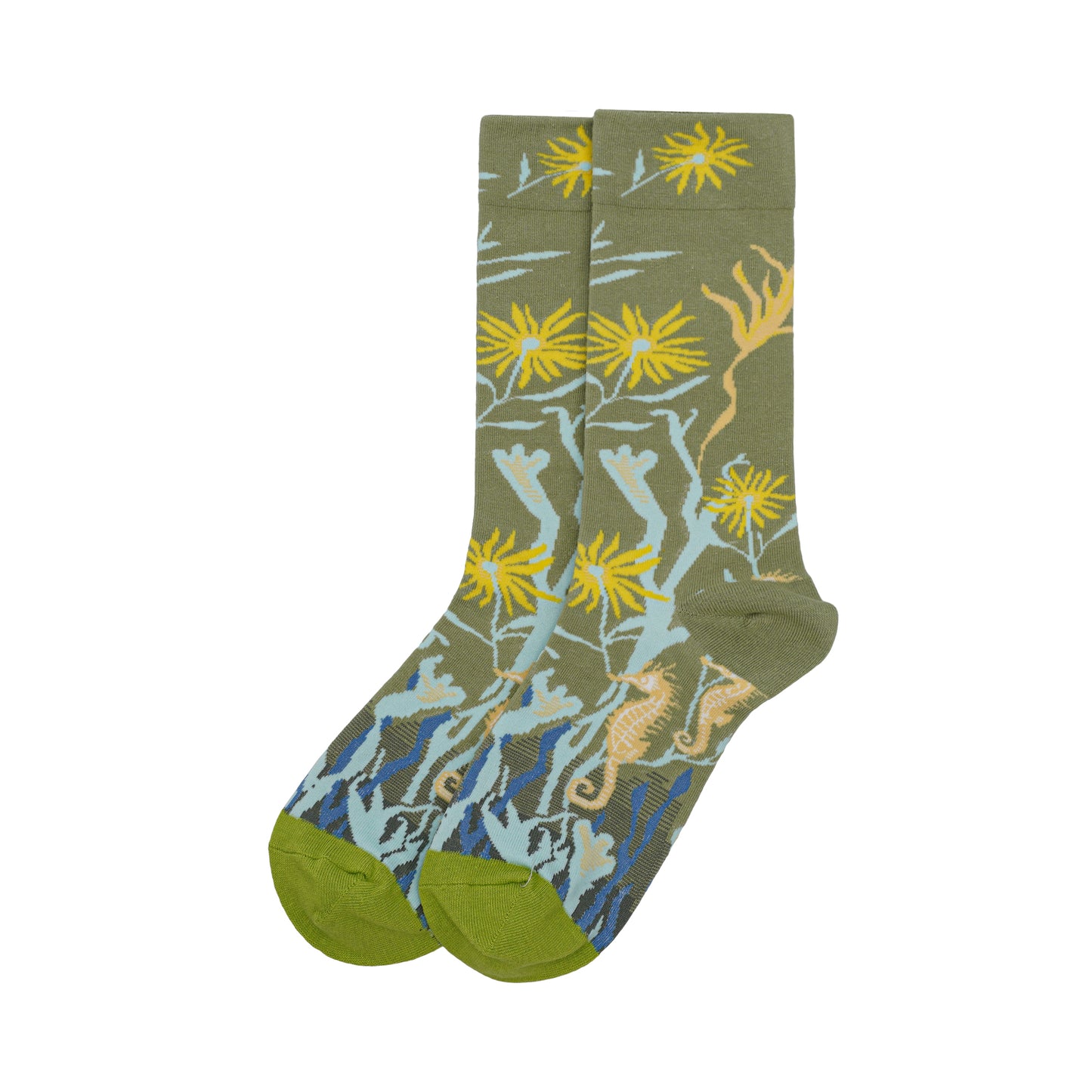 Under The Sea Green Unisex Socks